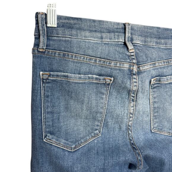 FRAME Denim Le Crop Mini Boot Size 28 Stony Creek Stretchy Bootcut Jeans Zip Fly - Picture 9 of 13